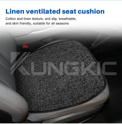 Breathable Linen Seat Cushion for BYD Seal , Sealion 6 - Four Seasons Protection Mat