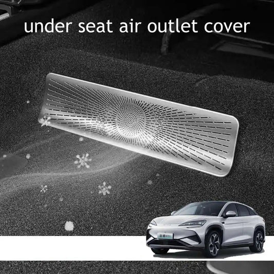 Stainless Steel Under-Seat Air Vent Cover for BYD Sealion 7 - Airflow Grille Protector