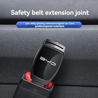 Adjustable Car Seat Belt Extender for BYD - Metal Safety Belt Extension Clip