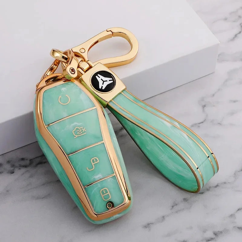 Gemstone-Inspired Car Key Case for BYD