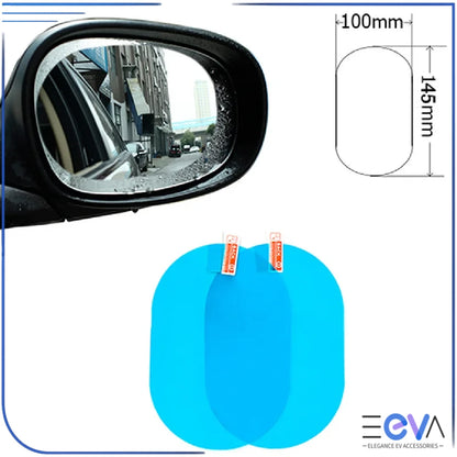 BYD anti-fog side mirror film size guide 100mm x 145mm from EEVA Store Australia