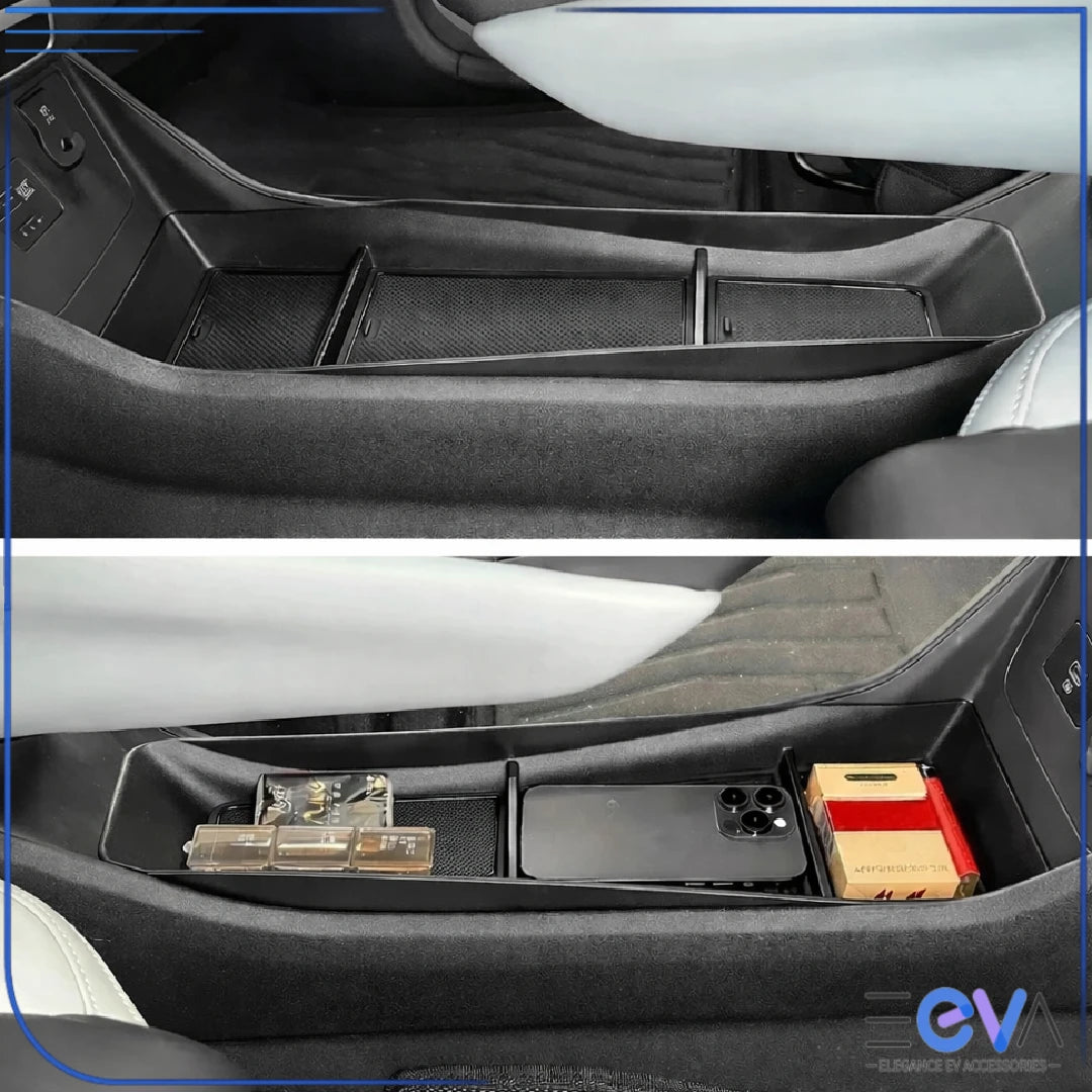 BYD Atto 1 centre console storage tray organising small items inside cabin from EEVA Store Australia