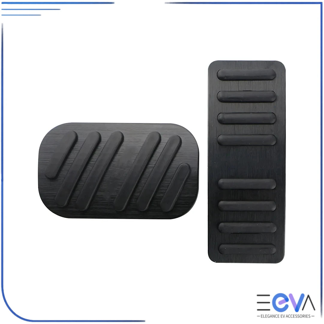 BYD Atto 2 and Atto 3 aluminium pedal covers in black from EEVA Store Australia