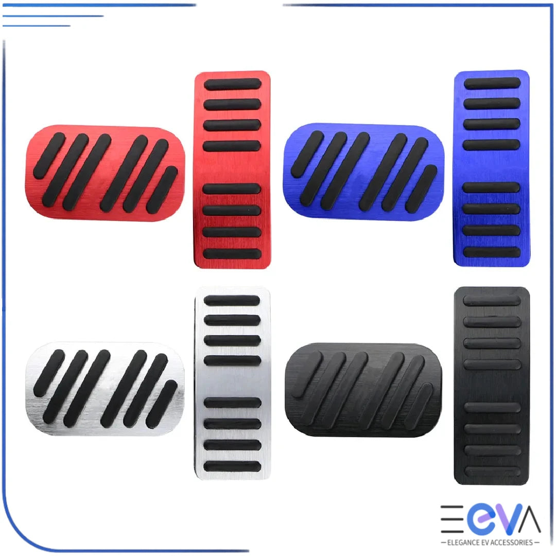 BYD Atto 2 and Atto 3 aluminium pedal covers colour options from EEVA Store Australia
