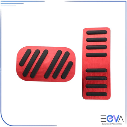 BYD Atto 2 and Atto 3 aluminium pedal covers in red from EEVA Store Australia