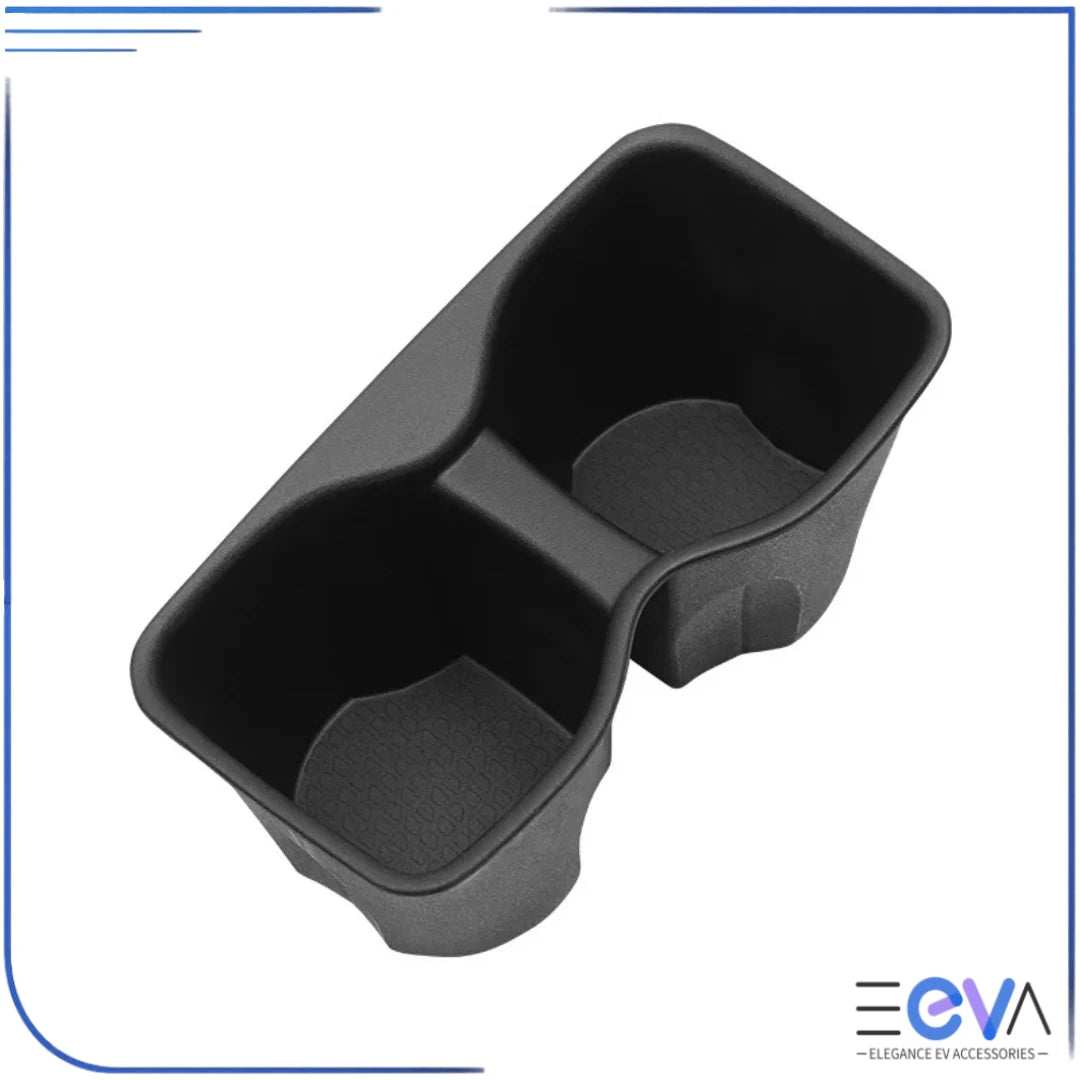BYD Atto 2 dual-slot cup holder insert in a clean angled view showing textured, non-slip interior from EEVA Store Australia.