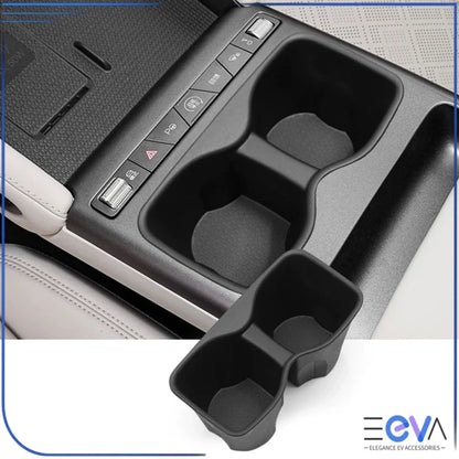 BYD Atto 2 central control cup holder tray shown with removable insert for cleaner organisation and better stability from EEVA Store Australia.