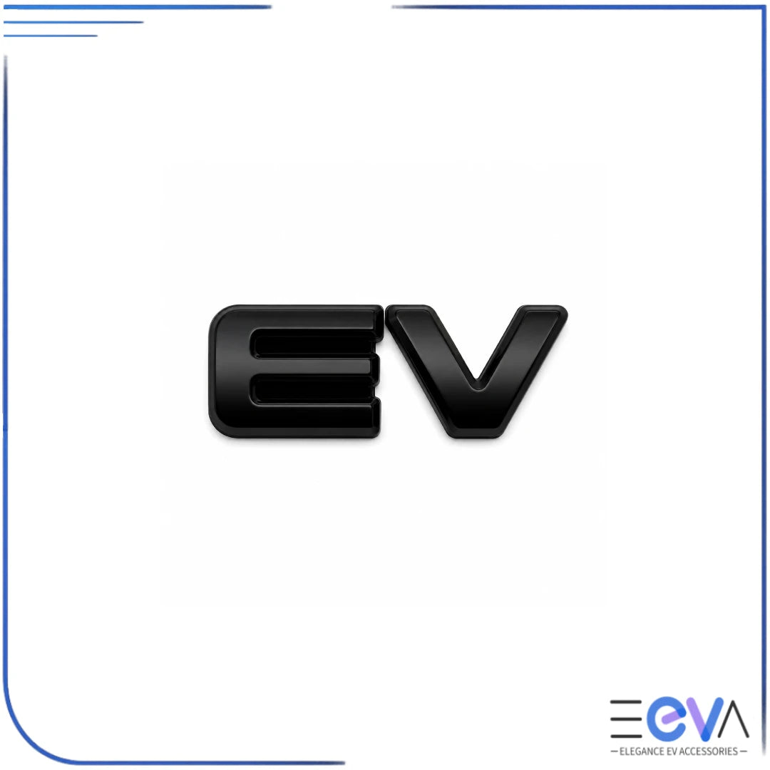 BYD Atto 2 EV badge cover in matte black finish from EEVA Store Australia