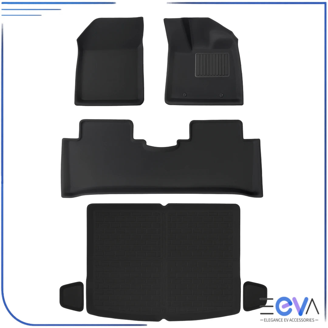 BYD Atto 3 6-piece XPE floor mats and boot liner set  – complete waterproof interior protection kit from EEVA Store