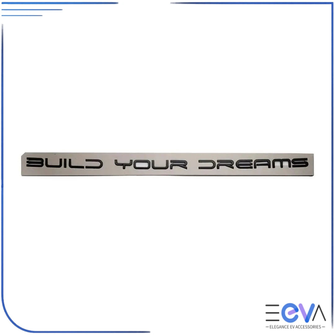 BYD Atto 3 Build Your Dreams badge decal from EEVA Store Australia