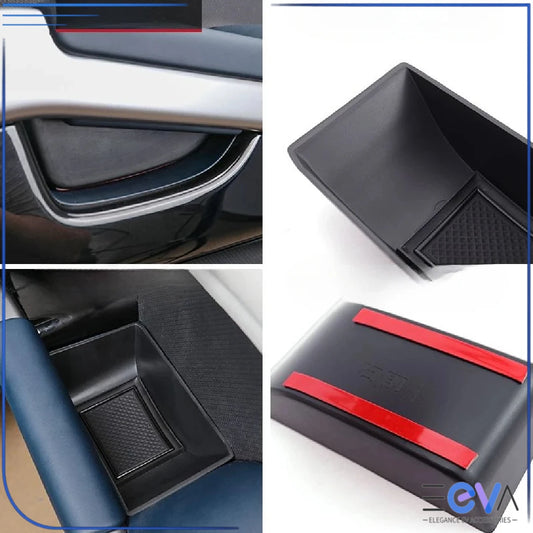BYD Atto 3 door handle storage box installed in door grab handle from EEVA Store Australia.