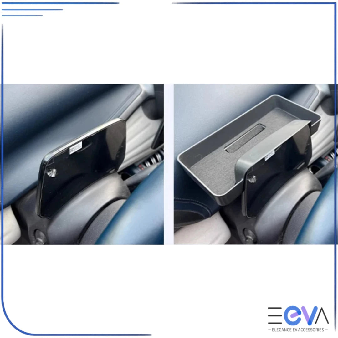 BYD Atto 3 instrument cluster screen storage tray before and after comparison from EEVA Store Australia