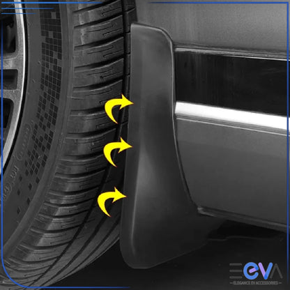 BYD Atto 3 mudflaps installed close-up splash protection from EEVA Store Australia