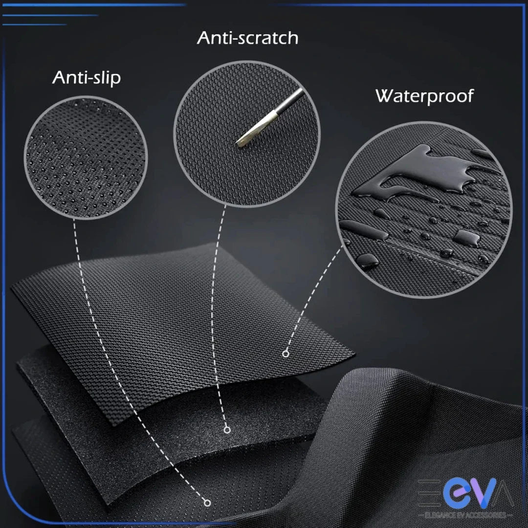 BYD Atto 3 XPE floor mats showing waterproof and scratch-resistant surface protection from EEVA Store Australia.