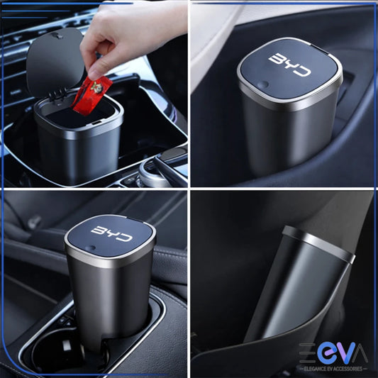 BYD car trash bin used in centre console, ideal for wrappers and small rubbish during daily driving from EEVA Store Australia.