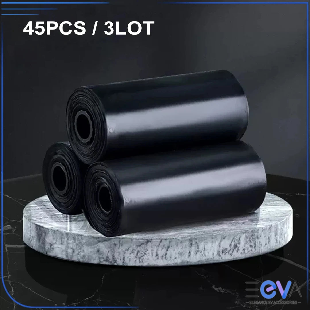 BYD car trash bin replacement liner bags shown as multi-roll set for convenient and hygienic waste management from EEVA Store Australia.