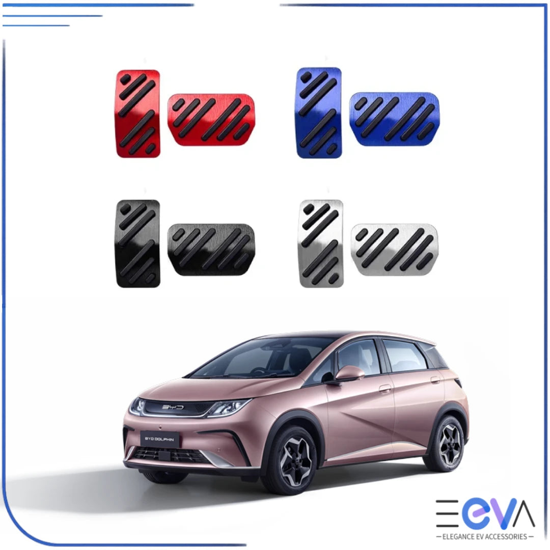 BYD Dolphin Aluminium Pedal Covers from EEVA Store Australia