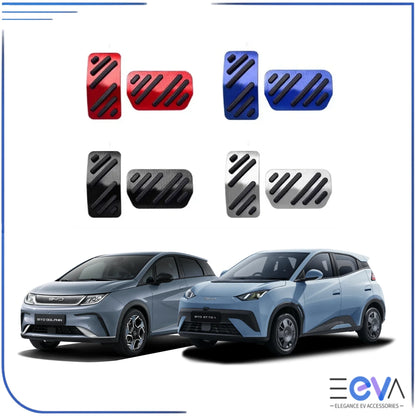 BYD Dolphin and Atto 1 Aluminium Pedal Covers from EEVA Store Australia