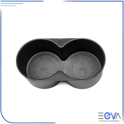 BYD Dolphin central armrest cup holder insert top view highlighting dual cup design for neat and organised interior storage from EEVA Store Australia.