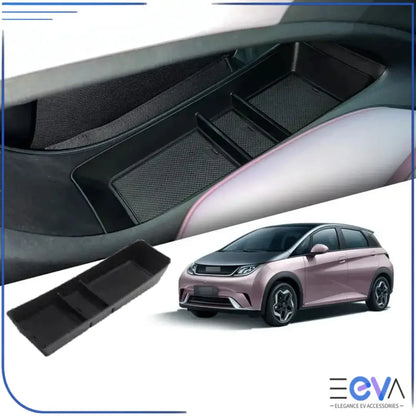 BYD Dolphin lower console storage tray installed, showing organised compartments for daily items from EEVA Store Australia.