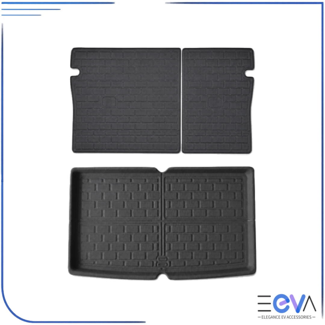 BYD Dolphin 2-piece XPE boot liner and seat back cover for rear cargo protection from EEVA Store Australia