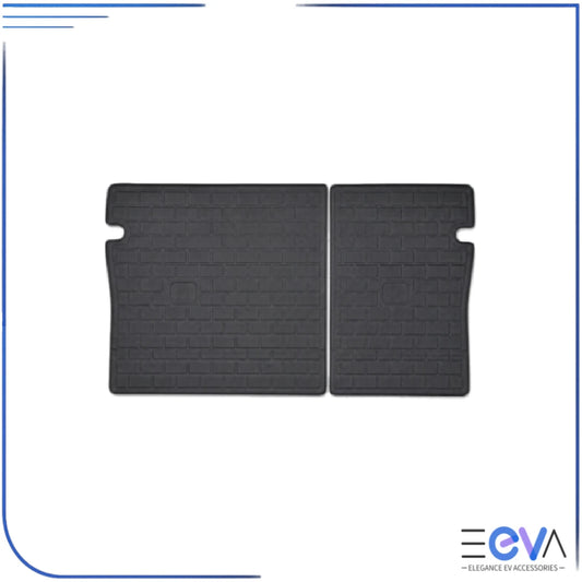 BYD Dolphin XPE seat back protector showing custom-fit rear-seat coverage from EEVA Store Australia.