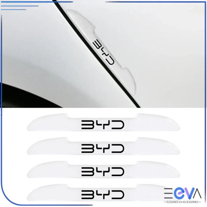 BYD car door anti-collision strip installed on door edge, providing discreet protection against dings and scratches from EEVA Store Australia.