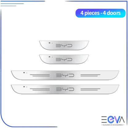 BYD Illuminated Door Sill Scuff Plates 4-piece set for 4 doors from EEVA Store Australia