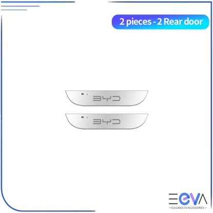 BYD Illuminated Door Sill Scuff Plates 2-piece set for rear doors from EEVA Store Australia