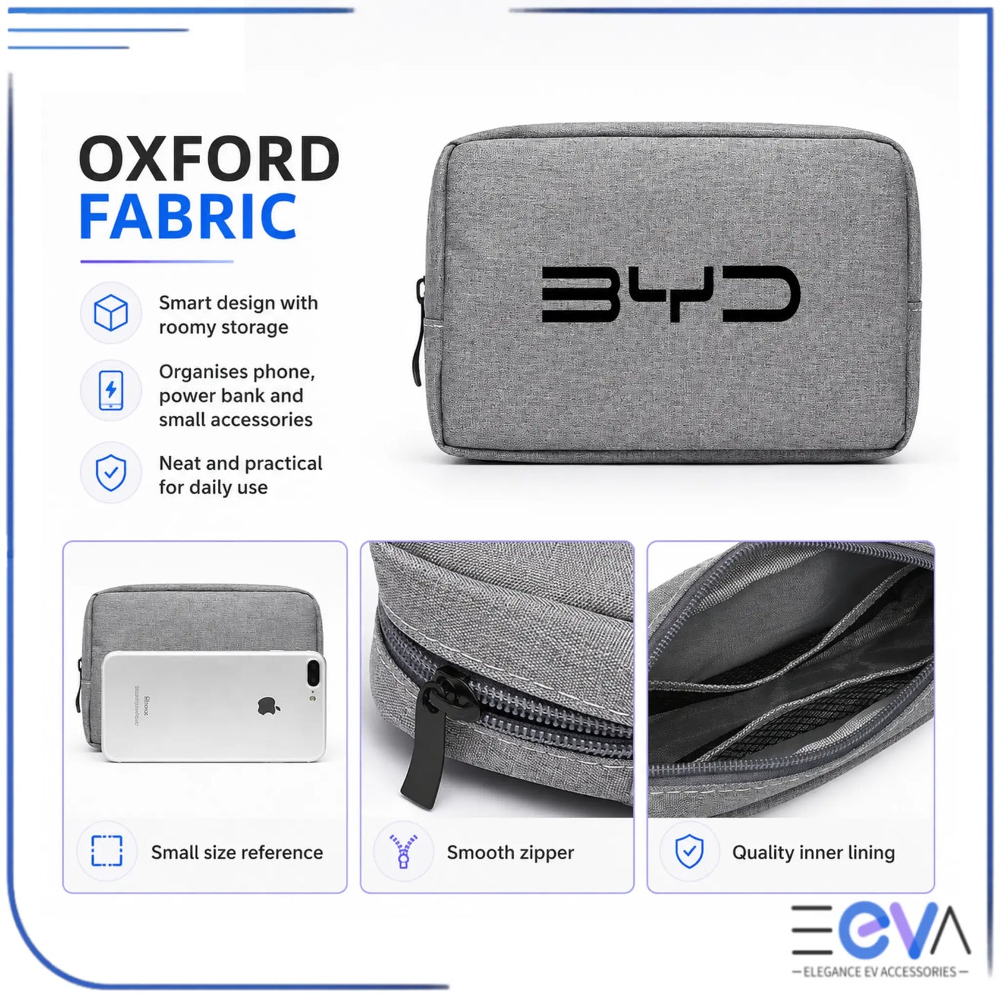 BYD Portable Gadget Organiser Pouch