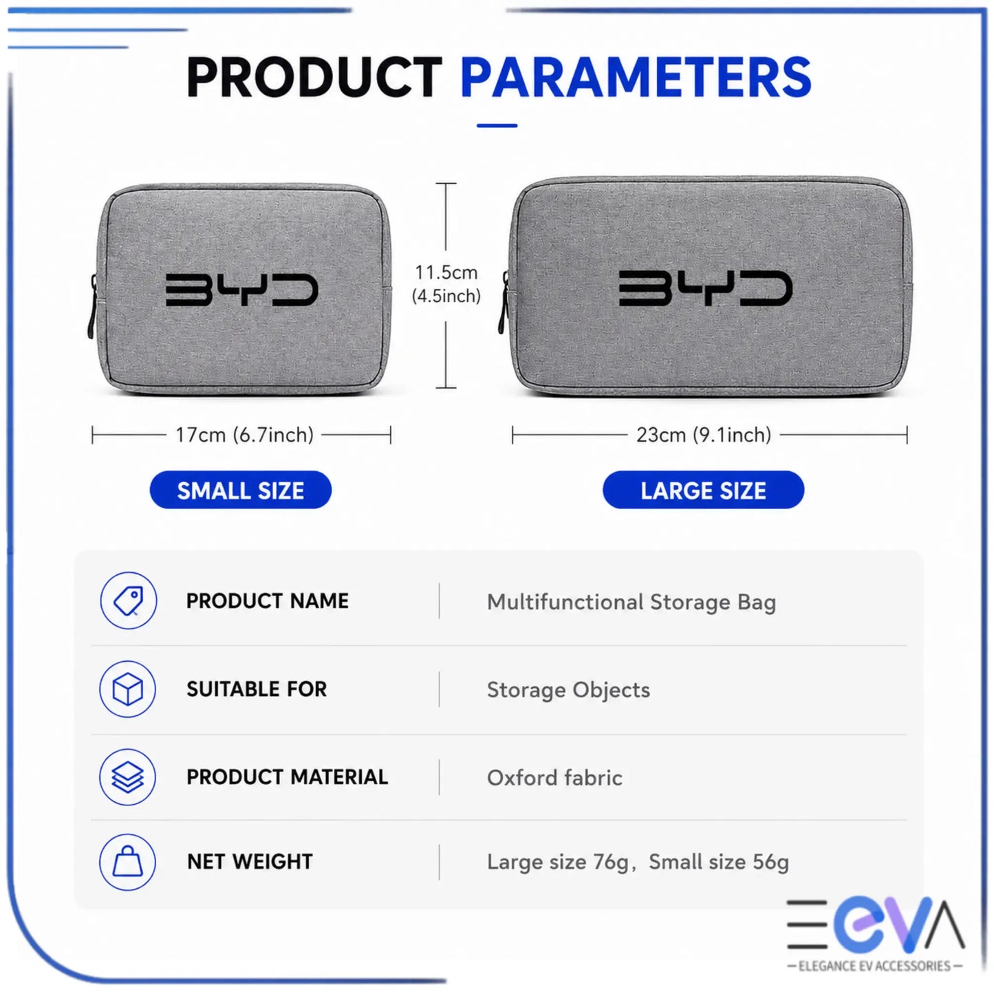 BYD Portable Gadget Organiser Pouch