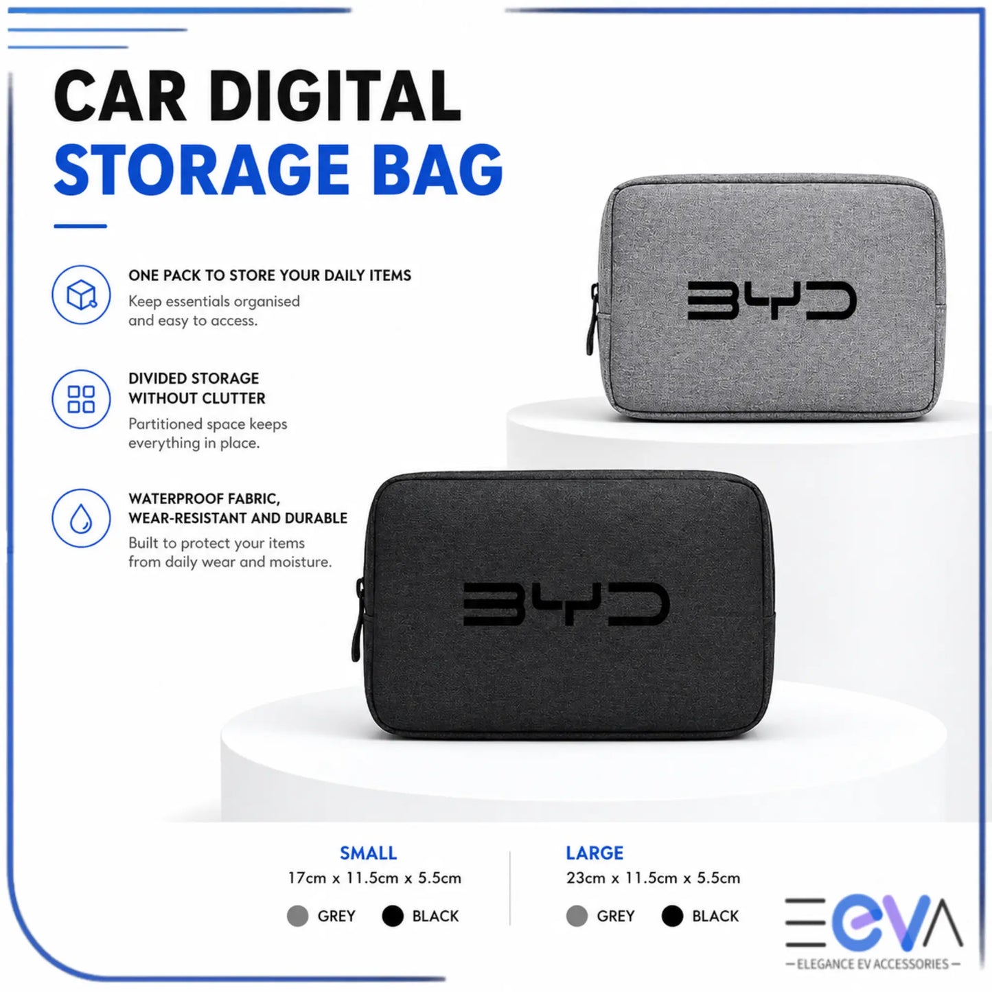 BYD Portable Gadget Organiser Pouch