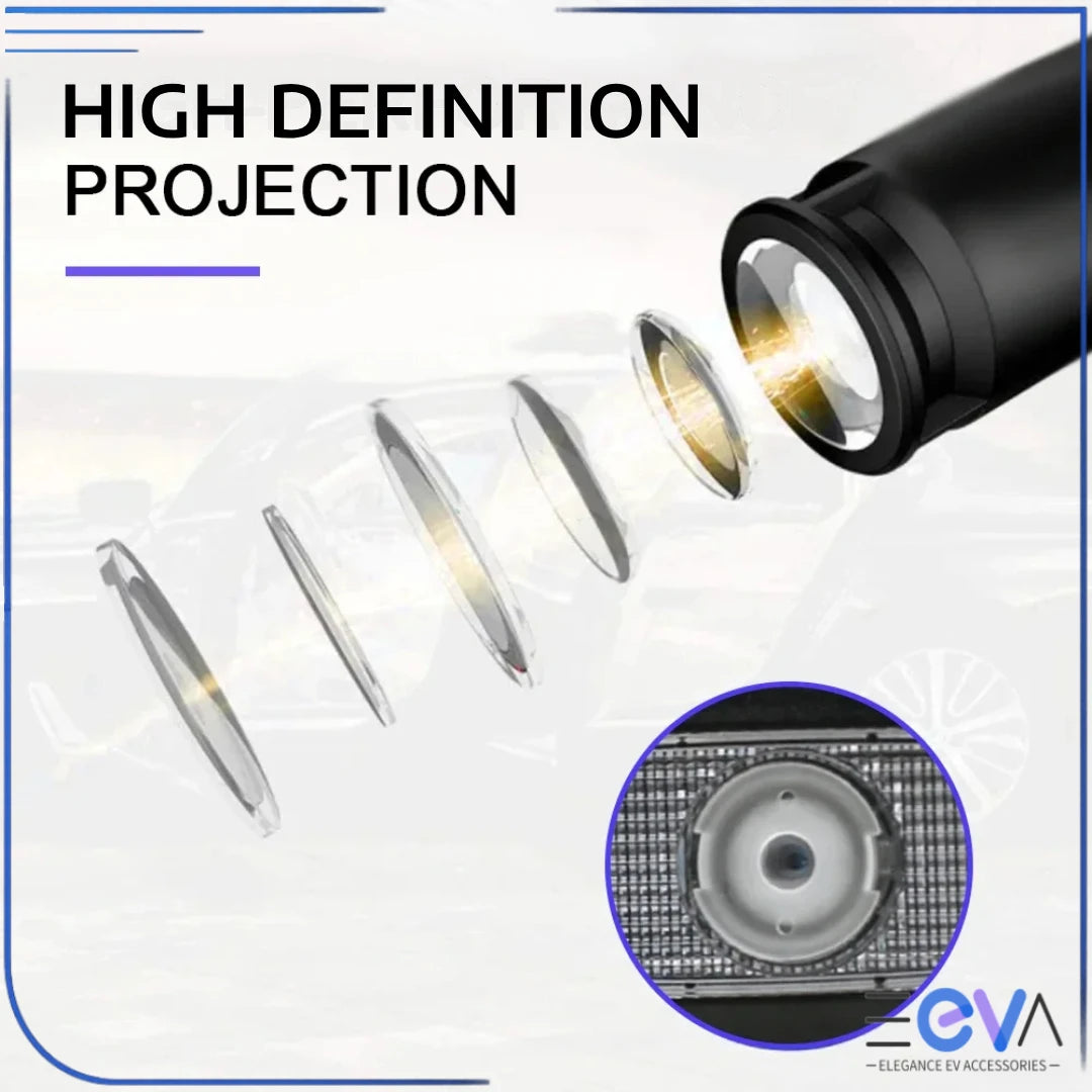 High-definition laser projection lens structure for BYD HD Puddle Lights by EEVA Store