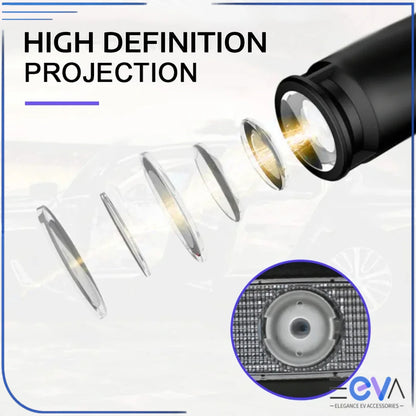 High-definition laser projection lens structure for BYD HD Puddle Lights by EEVA Store