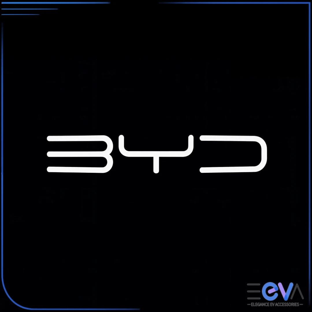 BYD HD Laser Door Puddle Lights with Simple BYD logo projection – clean white beam by EEVA Store