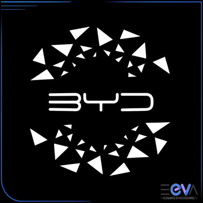 BYD HD Laser Door Puddle Lights with Star logo projection – premium white HD laser design by EEVA Store