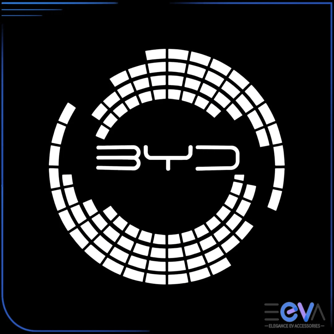 BYD HD Laser Door Puddle Lights with Technology logo projection – crisp white beam, no glare by EEVA Store