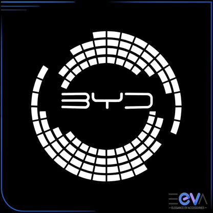 BYD HD Laser Door Puddle Lights with Technology logo projection – crisp white beam, no glare by EEVA Store