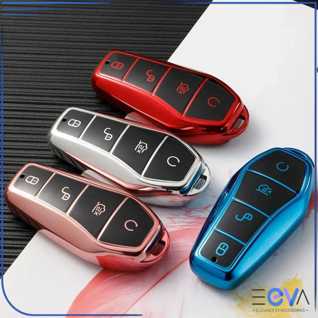 BYD key case cover showing all colour options together with soft TPU protection and slim everyday fit from EEVA Store Australia.
