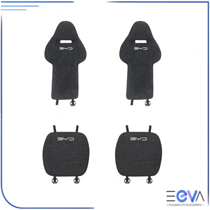 4-piece all-season linen seat cover set for BYD vehicles from EEVA Store