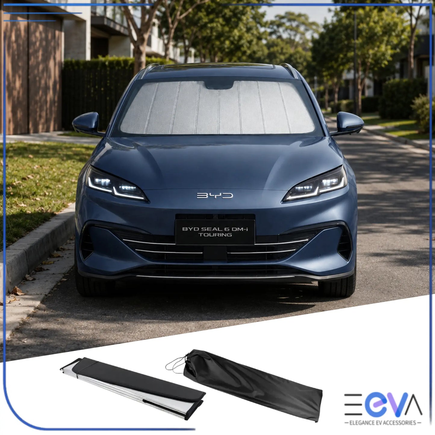 BYD Seal 6 Touring Windscreen Sunshade from EEVA Store Australia.