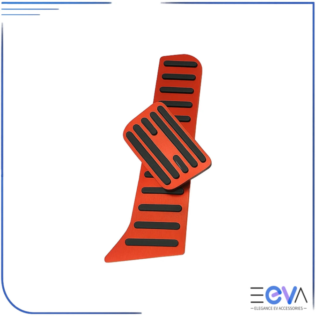 BYD Seal red aluminium brake & accelerator pedal covers – anti-skid design from EEVA Store