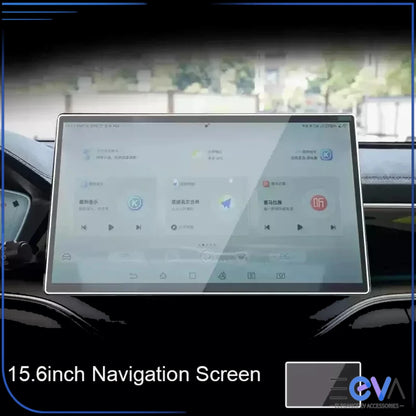 BYD Sealion 6 15.6 inch tempered glass screen protector shown installed on centre display from EEVA Store Australia