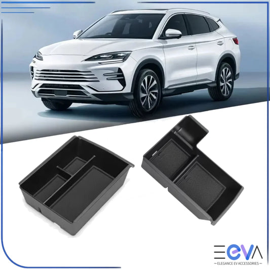 BYD Sealion 6 armrest storage tray breaker and no breaker versions comparison from EEVA Store Australia