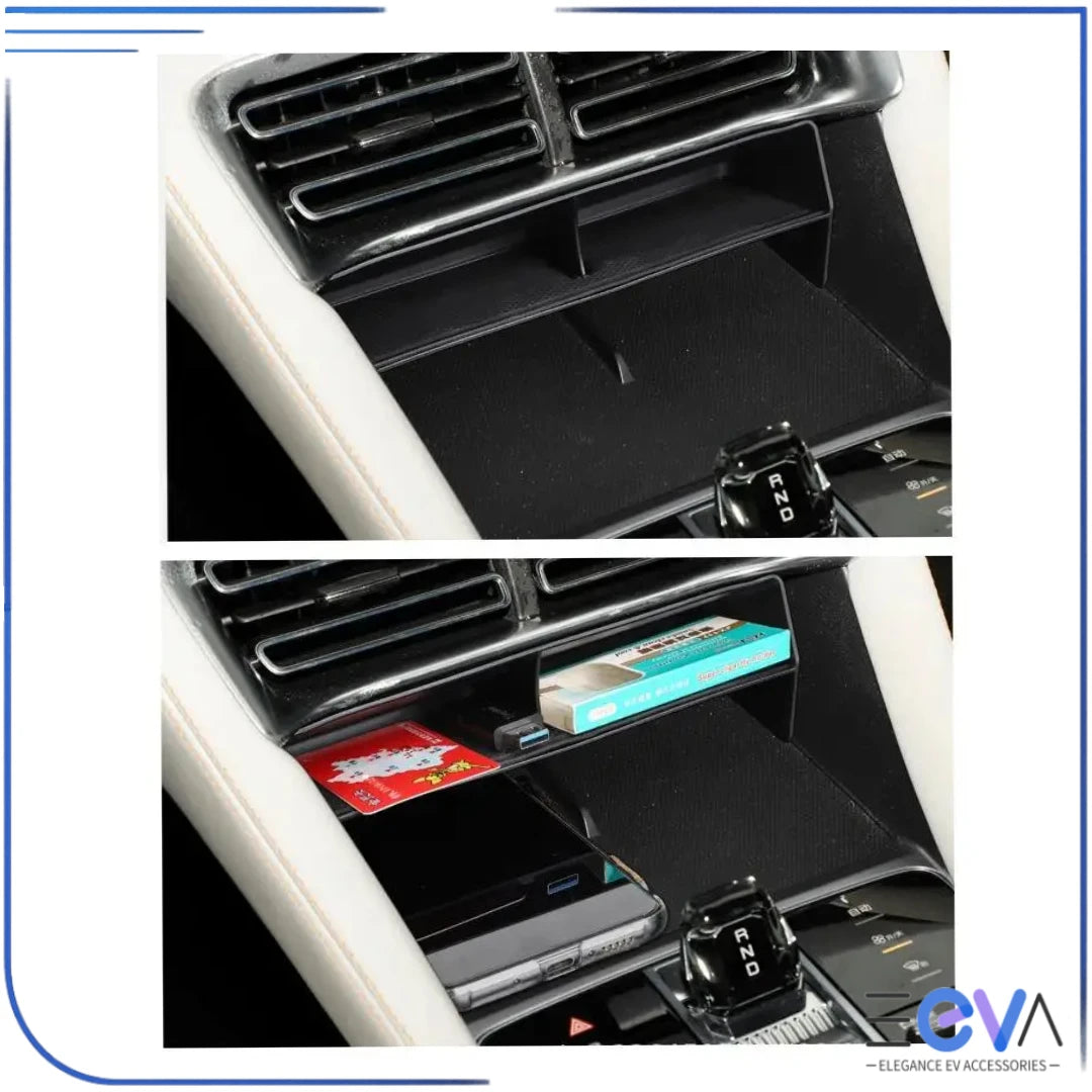 BYD Sealion 6 centre console tray with items stored inside from EEVA Store