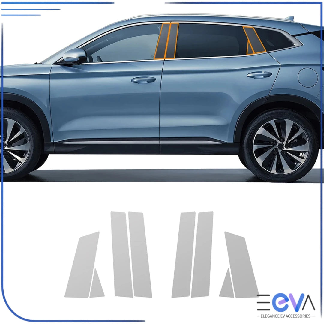 BYD Sealion 6 B and C pillars TPU protection film – clear finish for paint safety from EEVA Store