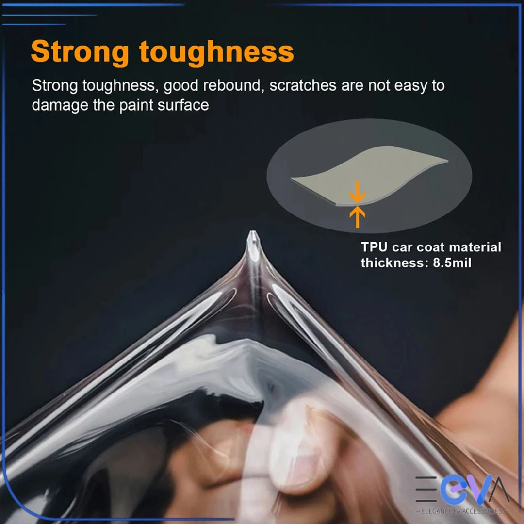 BYD Sealion 6 TPU film showing strong toughness and stretch-resistant material from EEVA Store