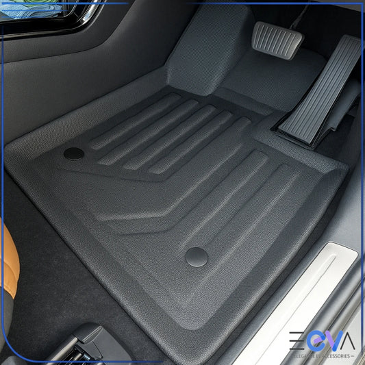 BYD Sealion 6 Floor Mats – XPE installed view showing the custom-fit design from EEVA Store Australia.