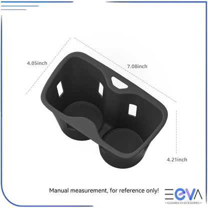 Dimensions of BYD Sealion 7 cup holder insert for precise fit by EEVA Store