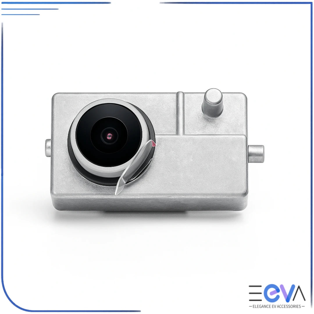 BYD Sealion 7 OEM dash cam front lens close-up with silver housing from EEVA Store Australia.